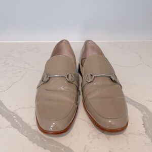 Louise et Cie beige patent leather flats, sz 12 M